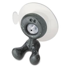 Держатель для зубной щетки на присоске Tommy, Organic, темно-серый, Koziol