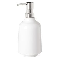 Диспенсер для жидкого мыла Step, 385 мл, белый, Umbra