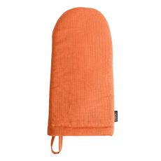 Варежка-прихватка из хлопка оранжевого цвета Russian North, 31х15 см, Tkano