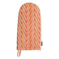 Варежка-прихватка из хлопка с графичным принтом Колосья Russian North, 31х15 см, Tkano