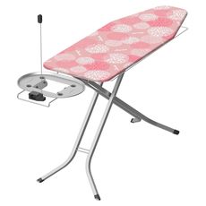 Гладильная доска 122 х 44 см Перфект Плюс 2в1, розовая, Vileda