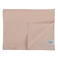 Дорожка на стол из умягченного льна розово-пудрового цвета из коллекции Essential, 45х150 см, Tkano