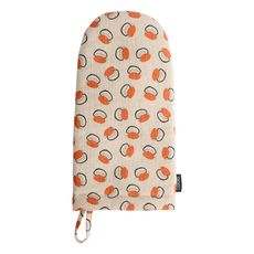 Варежка-прихватка из хлопка с графичным принтом Ягоды Russian North, 31х15 см, Tkano