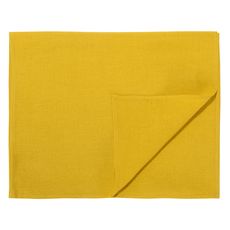 Дорожка на стол из стираного льна горчичного цвета из коллекции Essential, 45х150 см, Tkano