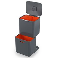 Контейнер для мусора с двумя баками Totem Max, 60 л, графит, Joseph Joseph