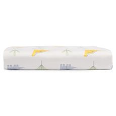 Простыня на резинке из сатина с принтом Dinosauria world из коллекции Tiny world, 80х160х20 см, Tkano