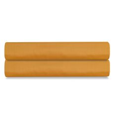Простыня на резинке из сатина цвета шафрана из коллекции Wild, 160х200х30 см, Tkano