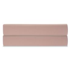 Простыня на резинке из сатина цвета пыльной розы из коллекции Essential, 200х200 см, Tkano