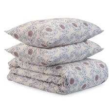 Комплект постельного белья из сатина темно-розового цвета с принтом 'Воздушный цветок' из коллекции Prairie, 200х220 см, Tkano