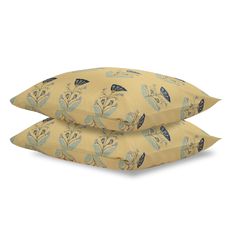 Набор из двух наволочек из сатина с принтом 'Летний цветок' из коллекции Russian North, 70х70 см, Tkano