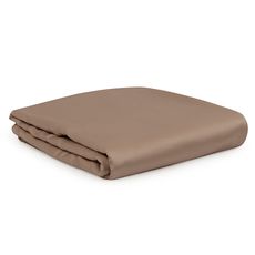 Простыня из сатина бежевого цвета из египетского хлопка из коллекции Essential, 180х270 см, Tkano