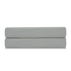 Простыня на резинке из сатина светло-серого цвета из коллекции Essential, 160х200х28 см, Tkano