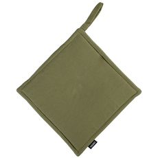Прихватка оливкового цвета из коллекции Wild, 22х22 см, Tkano