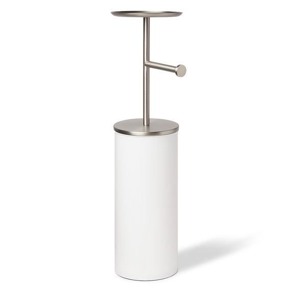 Держатель-органайзер для туалетной бумаги Portaloo, 64 см, белый-никель, Umbra