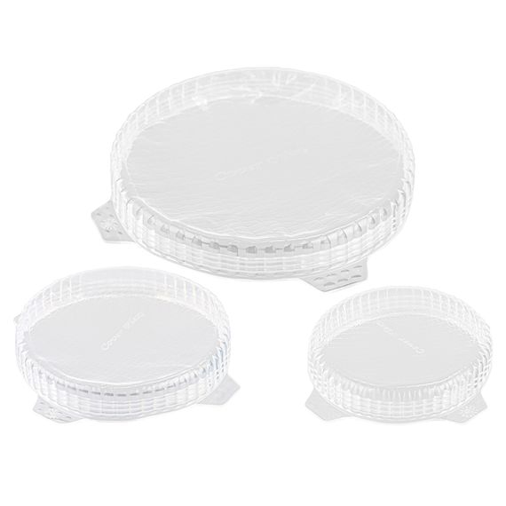 Набор из 3 крышек Coverflex ?11, 16, 21 см силикон, белый, Silikomart