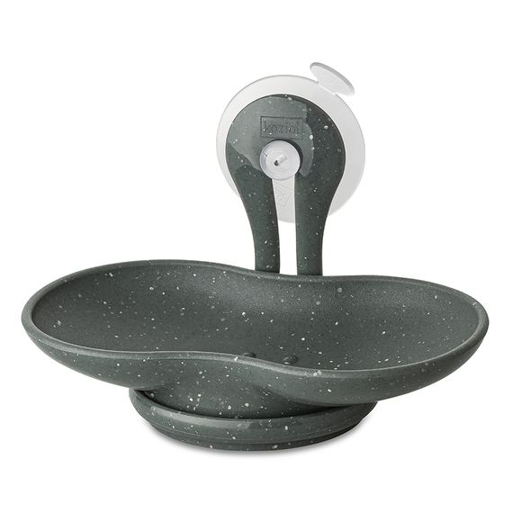 Мыльница на присоске Loop Organic, темно-серая, Koziol