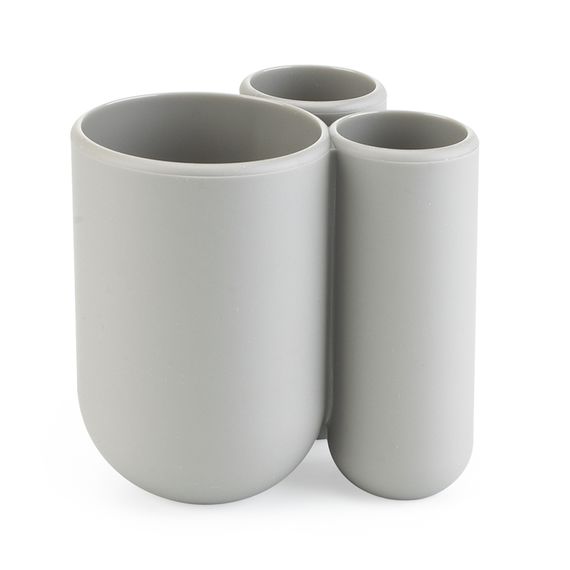 Стакан для зубных щеток Touch, серый, Umbra