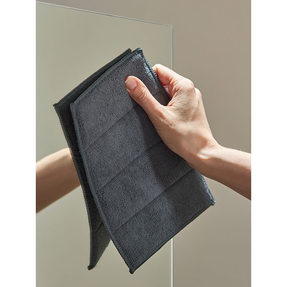 Набор салфеток-губок двухсторонних из микрофибры Cozy Clean, темно-серые, 2 шт., Smart Solutions, изображение 3