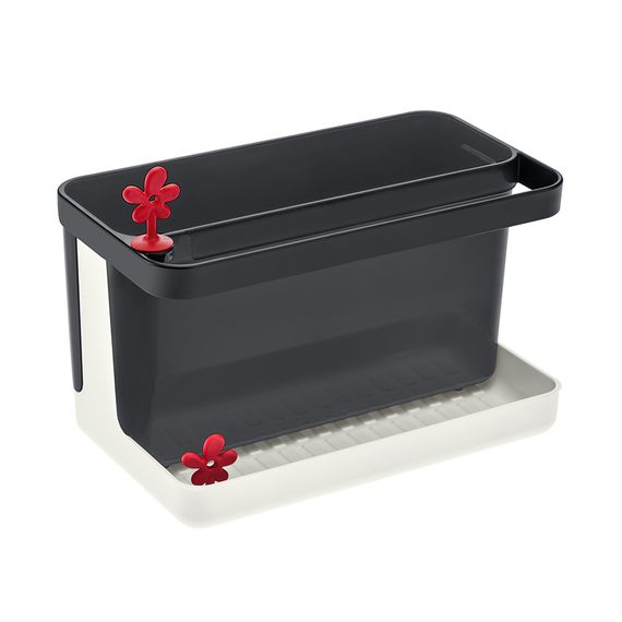 Органайзер для раковины Park It, бело-черный, Koziol