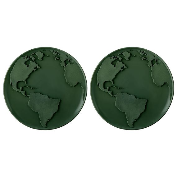 Набор подставок для кружки/стакана World Coaster, зеленые, 2 шт., Qualy