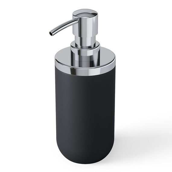 Диспенсер для мыла Junip, 380 мл, черный/хром, Umbra