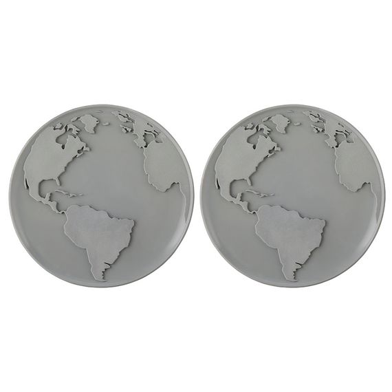 Набор подставок для кружки/стакана World Coaster, серые, 2 шт., Qualy