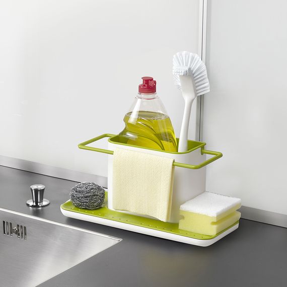 Органайзер для раковины Caddy™, 15х13х30,5 см, бело-зеленый, Joseph Joseph