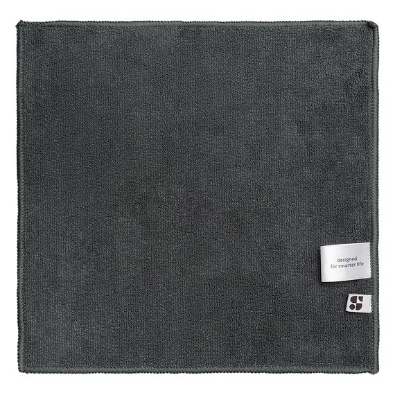 Набор салфеток из микрофибры Cozy Clean, 30х30 см, темно-серые, 3 шт., Smart Solutions, изображение 7