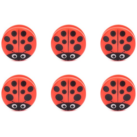 Набор зажимов для пакетов Ladybug, 6 шт, Kikkerland