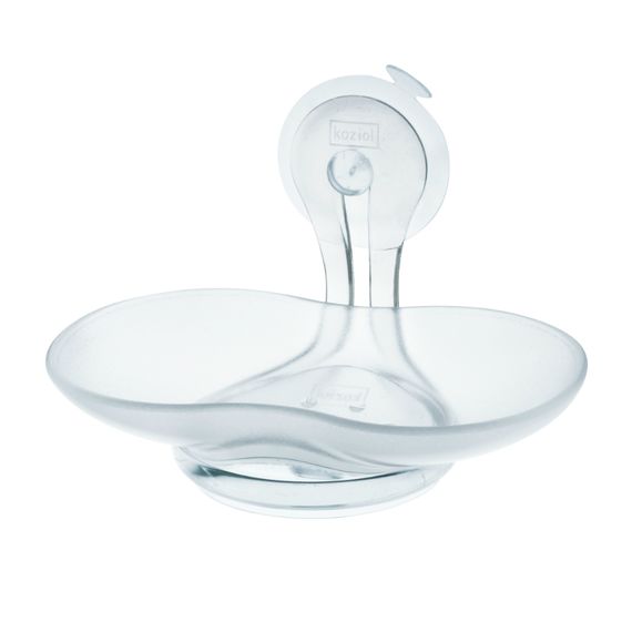 Мыльница на присоске Loop, прозрачная, Koziol