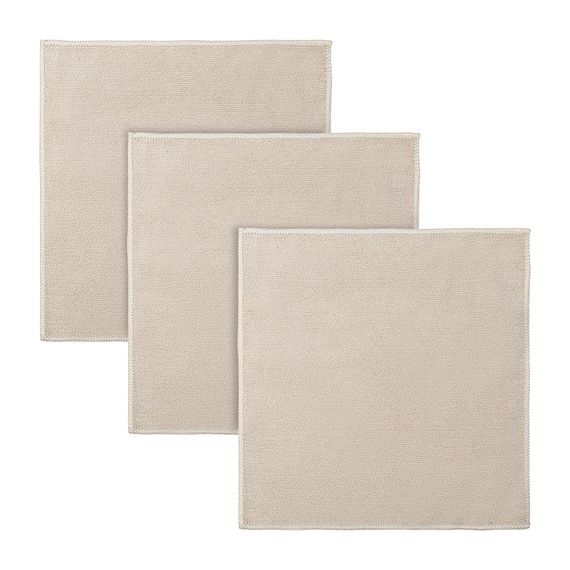 Набор салфеток из микрофибры Cozy Clean, 30х30 см, бежевые, 3 шт., Smart Solutions