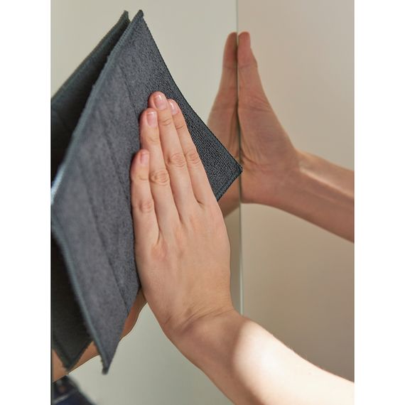 Набор салфеток-губок двухсторонних из микрофибры Cozy Clean, темно-серые, 2 шт., Smart Solutions, изображение 4