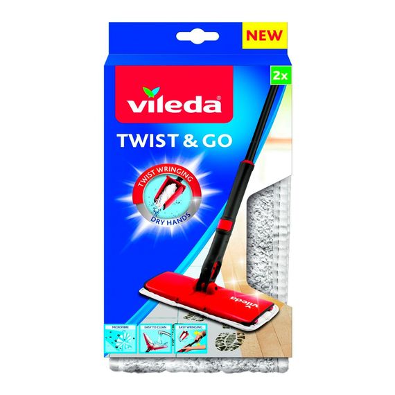 Насадка сменная Twist & Go Твист энд Гоу к швабре с отжимом, Vileda