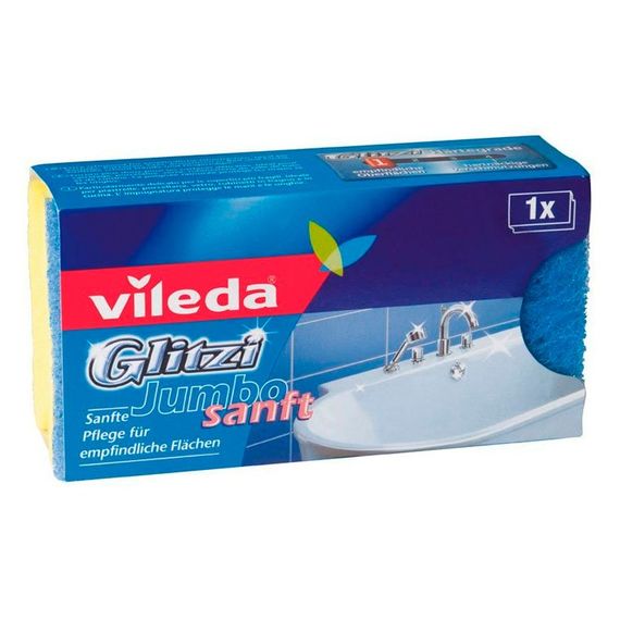 Губка для ванной комнаты Глитци «Джамбо Софт», 1 шт, Vileda