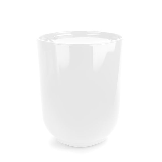 Корзина для мусора с крышкой Step, 6,6 л, белая, Umbra