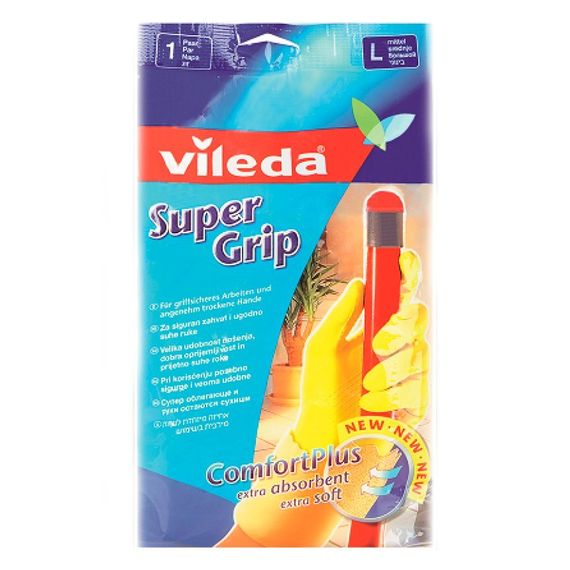 Перчатки универсальные, размер L, Vileda