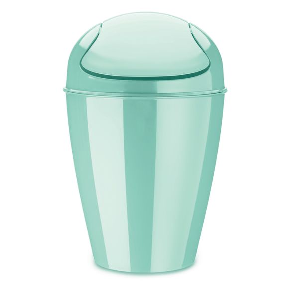 Корзина для мусора с крышкой Del, 12 л, мятная, Koziol