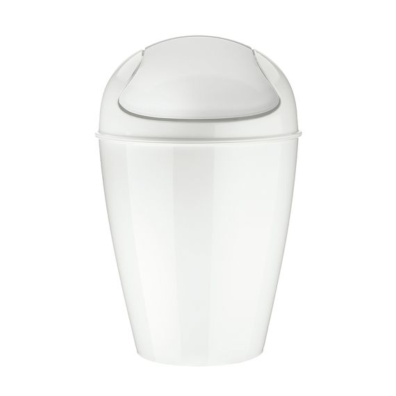 Корзина для мусора с крышкой Del Organic, 5 л, молочная, Koziol