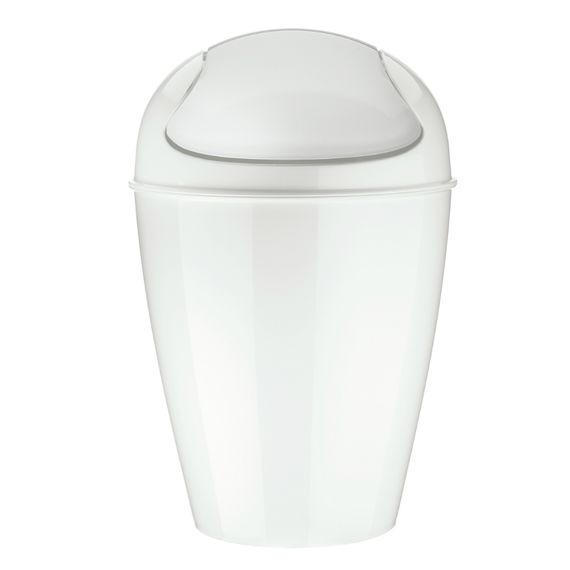 Корзина для мусора с крышкой Del, 12 л, белая, Koziol