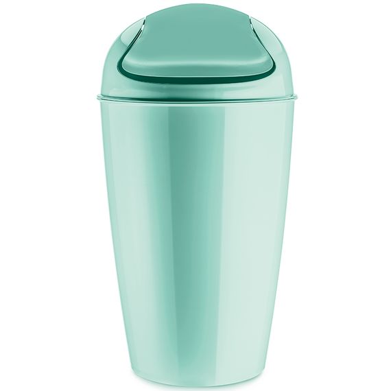 Корзина для мусора с крышкой Del, 30 л, мятная, Koziol