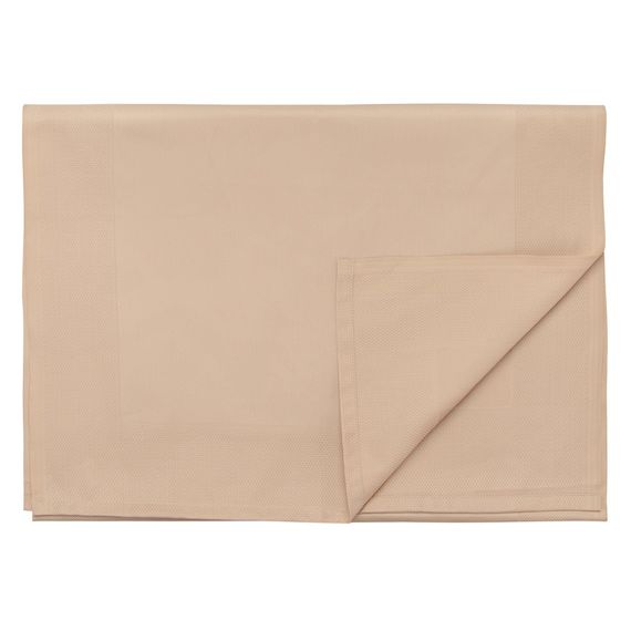 Дорожка на стол классическая бежевого цвета из хлопка из коллекции Essential, 53х150 см, Tkano