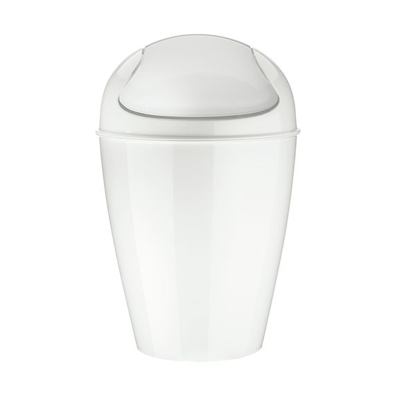 Корзина для мусора с крышкой Del, 5 л, белая, Koziol