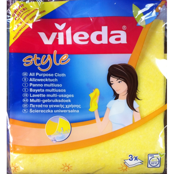 Салфетка Универсальная Стайл, 3 шт, Vileda