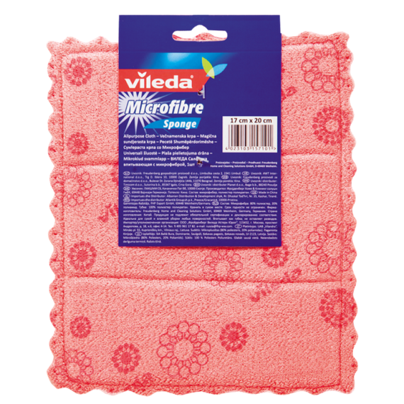 Салфетка впитывающая с микрофиброй, неупакованная, Vileda