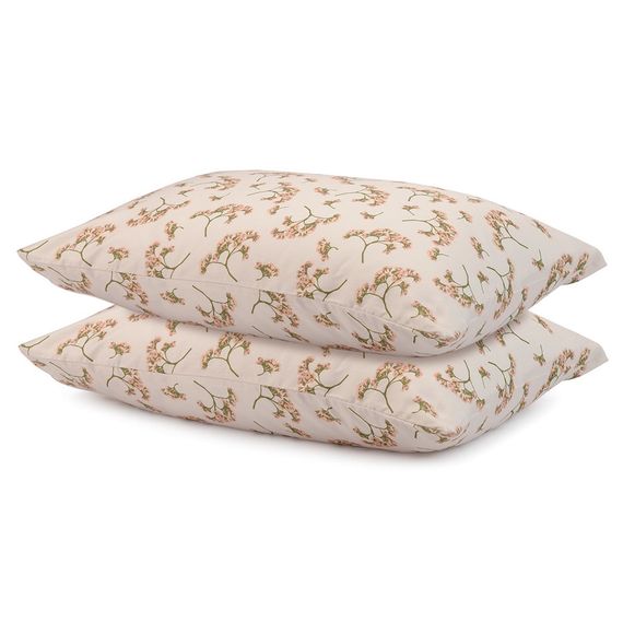 Набор из двух наволочек из сатина с принтом 'Степное цветение' из коллекции Prairie, 50х70 см, Tkano