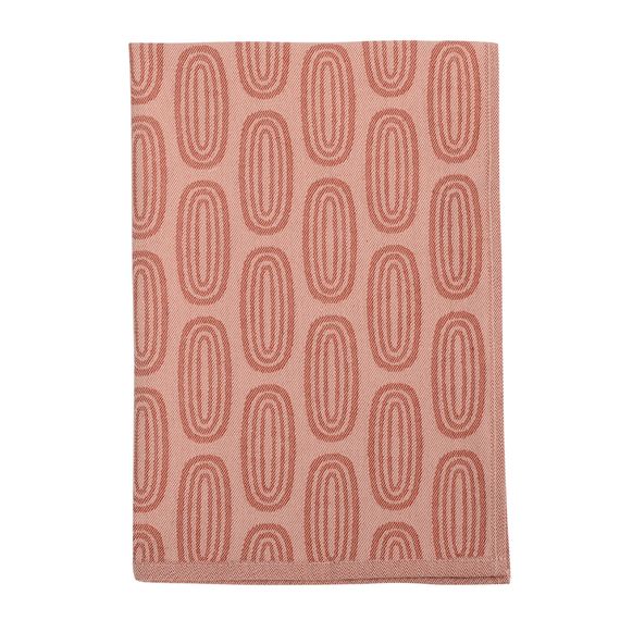 Полотенце кухонное с принтом Sketch бордового цвета из коллекции Wild, 45х70 см, Tkano