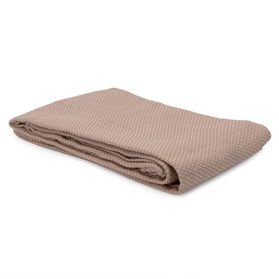 Покрывало из хлопка бежевого цвета с вафельным рисунком из коллекции Ethnic, 230х250 см, Tkano