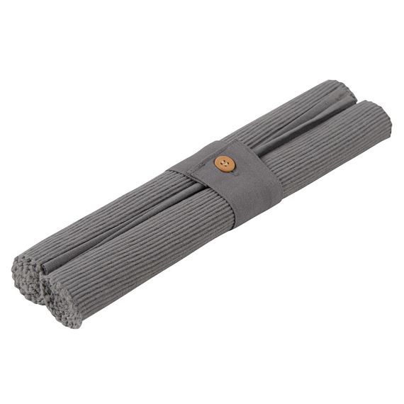 Набор салфеток под приборы из хлопка серого цвета из коллекции Prairie, 35х45 см, Tkano