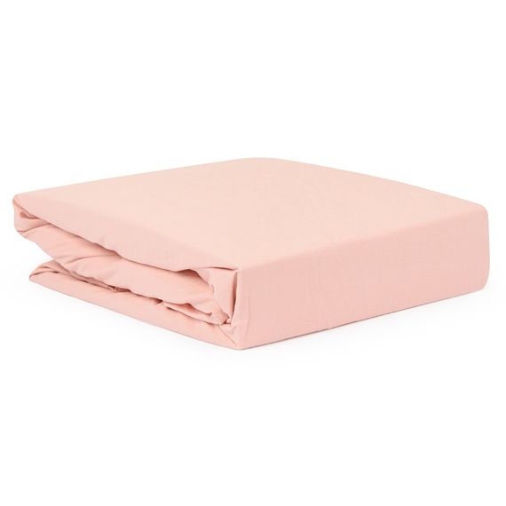Простыня цвета пыльной розы из органического стираного хлопка из коллекции Essential, 240х270 см, Tkano