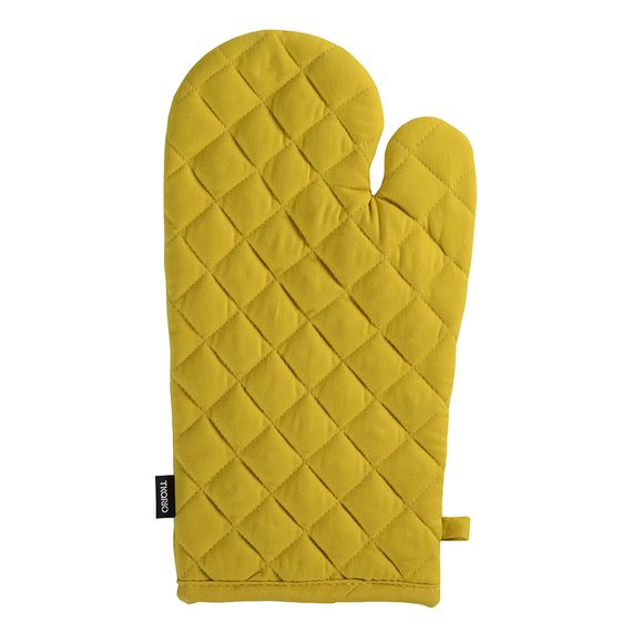 Прихватка-варежка горчичного цвета из коллекции Wild, 33х17,5 см, Tkano